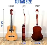 Pyle 76 cm 1/4 Size Classical Acoustic Guitar for Kids Right-Handed view 3