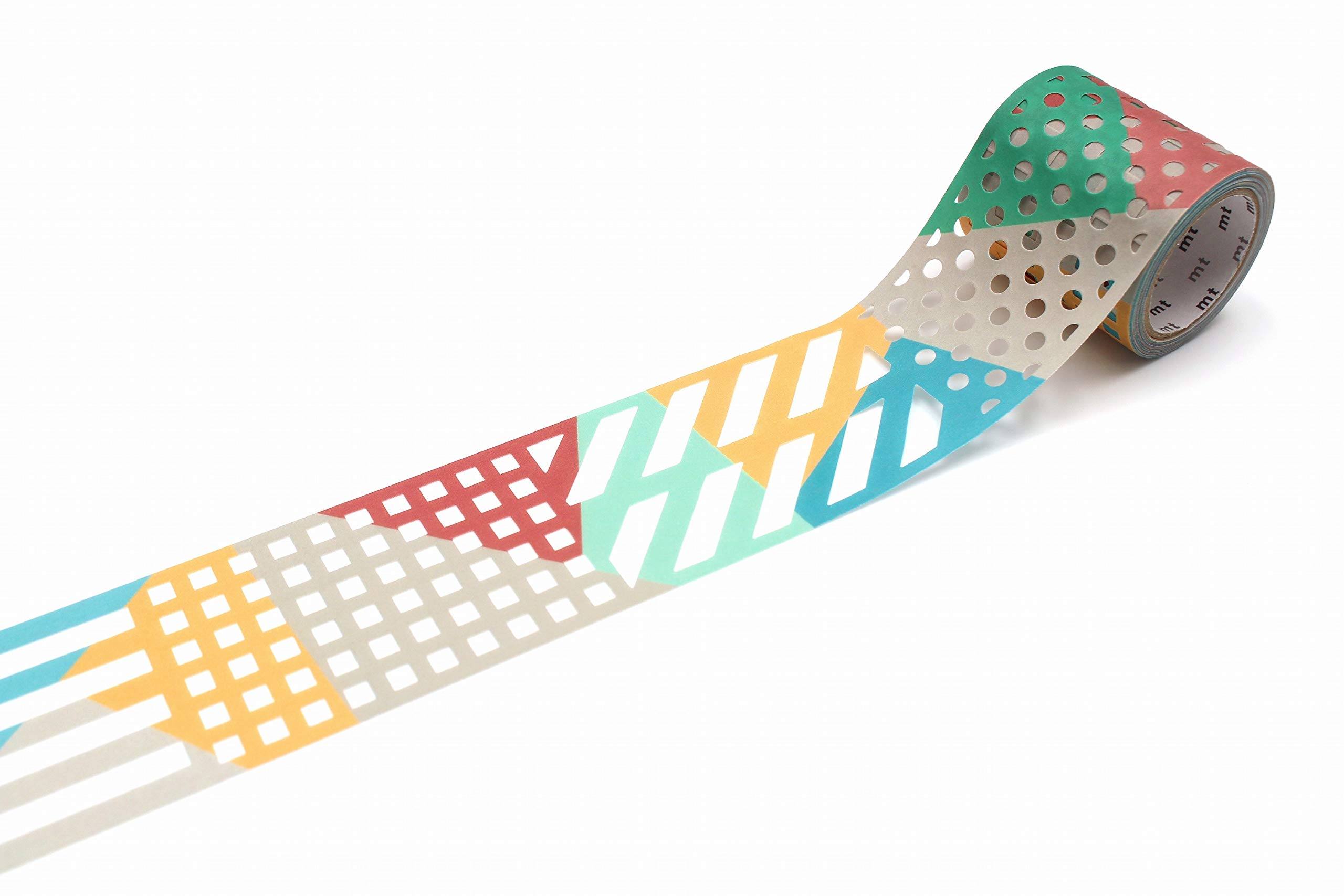 MT fab 'Color and Pattern Block' Die-Cut Washi Masking Tape 45mm x 3m - 1 roll