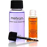 Mehron Makeup Spirit Gum & Remover Combo Kit | Spirit Gum Adhesive and Remover | Professional Cosmetic Glue for Face, Skin, &