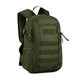 HUNTVP 10L Mini MOLLE Tactical Backpack - Lightweight Military Daypack For Hiking & Camping