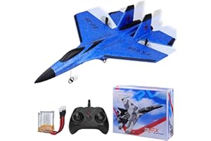BEFFKKIP RC Plane 2CH Remote Control Plane SU35 RC Jet 2.4GHz RC Airplane RTF Easy to Fly FX620 Airplane Toys for Beginner, Kids and Adults,with Night Lights USB Charging