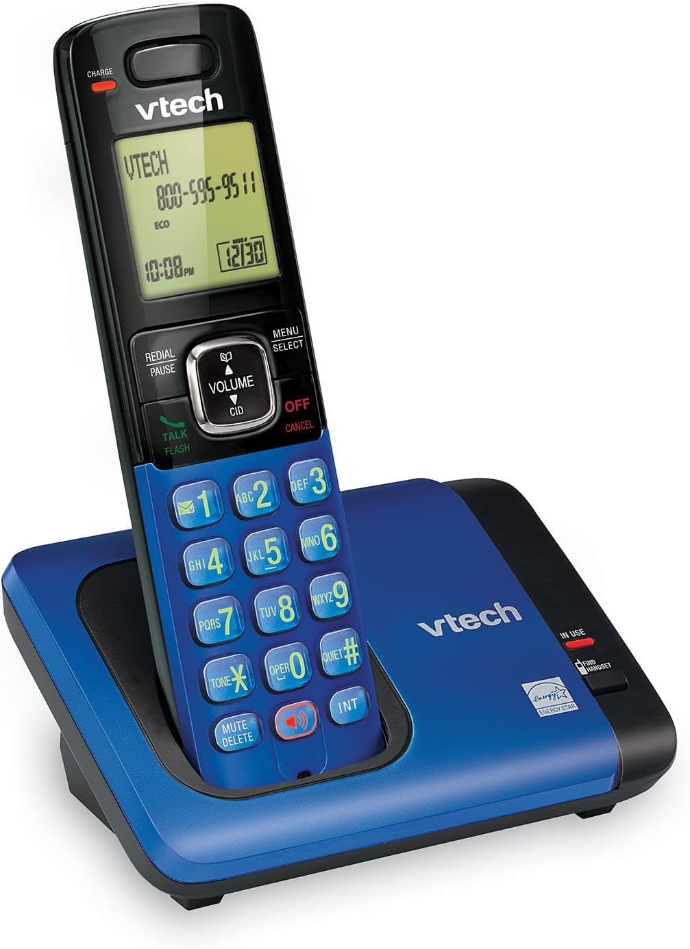 VTech CS6719-15 DECT 6.0 Phone with Caller ID/Call Waiting, 1 Cordless Handset, Blue : Electronics