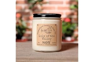 Lily of the Valley Scented Candle - Smells like freshly picked lily of the valley (8oz)