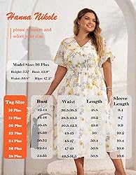 Hanna Nikole Women's Plus Size Summer Casual V Neck