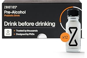 ZBiotics — Feel Better After Drinking, Wake Up Refreshed, Science-Backed, Patented Probiotic for Easier Mornings, Travel-Friendly, 12-Pack of 0.5 Fl Oz Bottles