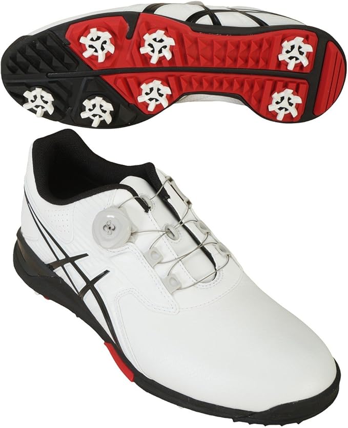 Amazon asics(アシックス) ゲルエース ツアー2 ボア ゴルフシューズ TGN913 ホワイト/ブラック 28.0cm