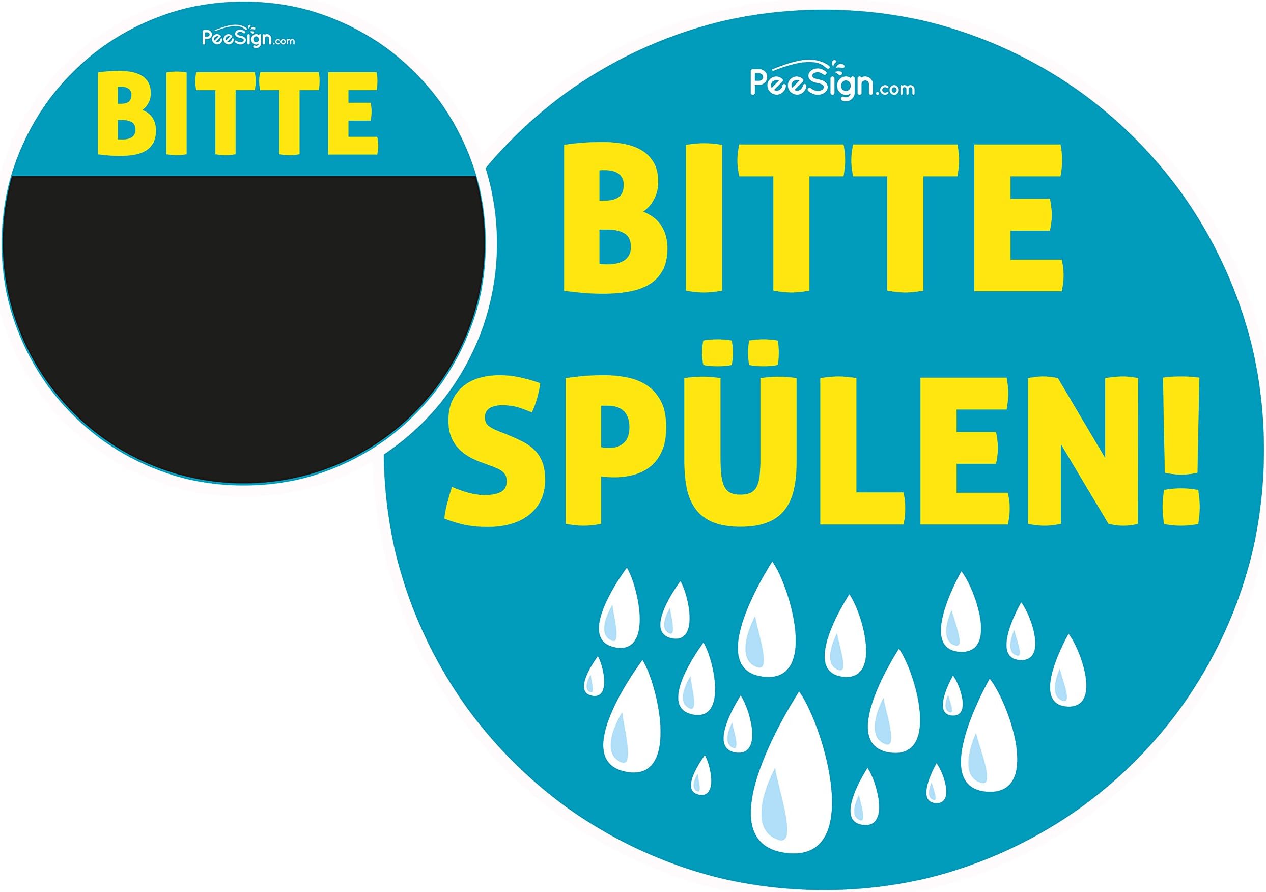 'Effect Sticker Urinal Peesign Please Rinse. Game