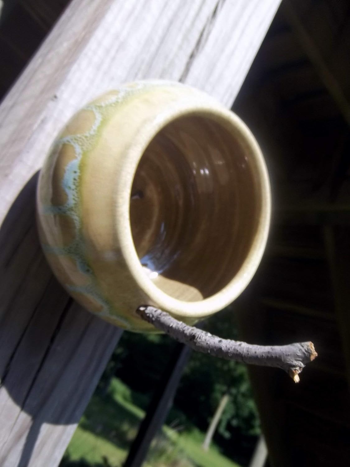Amazon Com Handmade Bird Feeder Ceramic Birdfeeder Pottery