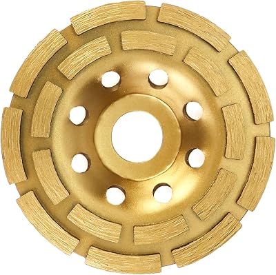 QWORK Diamond Cup Grinding Disc Wheel 115mm for Concrete Plaster Granite Stone