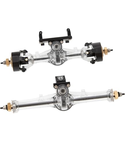 COPERCHIO CAMBIO ANTERIORE/POSTERIORE IN ALLUMINIO - SET 7 PEZZI Nero GPM AXIAL 1/24 SCX24 - Foto 9