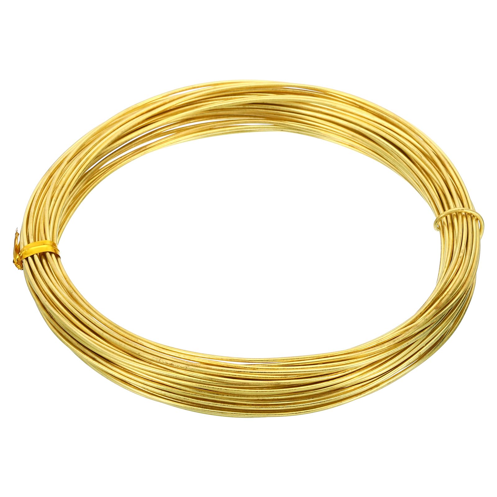 PATIKIL Half Hard Brass Wire, 1Pcs 18Gauge/1.0mm Diameter 10m/32.8ft Pure Craft Wire for Jewelry Making Beading Garden Plants
