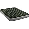 Intex 64779E Dura-Beam Standard Prestige Air Mattress: Fiber-Tech - Queen Size - Hand-Held Battery Pump - 10in Bed Height - 600lb Weight Capacity