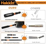 Hakkin Magnetic Bit Holder Set 6Pcs 1/4 Inch Hex Shank S2 Steel Extension view 7