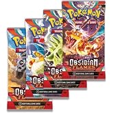 Pokemon - Booster Pack Lot - Obsidian Flames - x4 - Pack Artwork May Vary