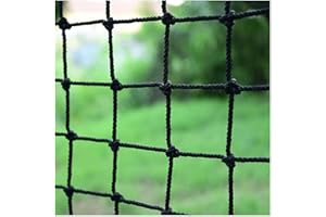 SCITOY Rope Netting Wear-Resistant and Non-Slip Black Nylon Rope Mesh Safety Netting for Balcony for Child Safety Net Truck C