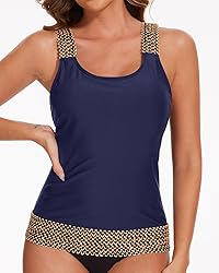 Aqua Eve Tankini Tops for Women Swimwear Top Only