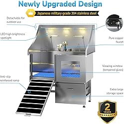 POLIMO Dog Washing Station, LED Professional