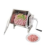 Hakka 30lb/15L Manual Meat Mixer, Stainless Steel