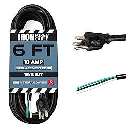 Iron Forge Cable 18 Gauge Power Cord Replacement