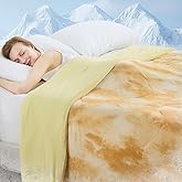 Cushious Cooling Comforter Twin Size, Double Sided Cooling Blankets for Hot Sleepers, Soft Breathable Lightweight Summer Cooling Comforter for Night Sweats Absorbs Body HEA