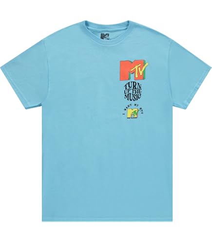 Amazon.com: MTV Men's Logo 90's Retro T-Shirt, White : Clothing