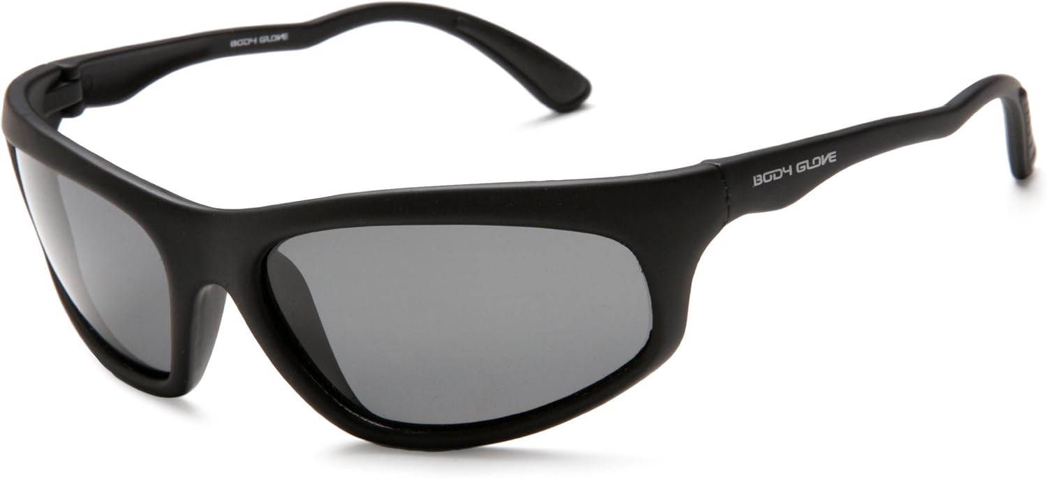 Body Glove FL3A Sunglasses, Matte Black Rubberized Frame