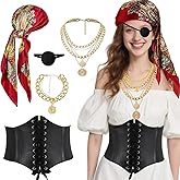 YAFAOCE Womens Pirate Costume Accessories for Halloween Costumes for Women Adult