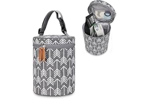 K ERATISNIK Dog Food Travel Bag, Kibble Carrier for Dogs Leakproof Food Storage Container Weekend Dog Travel Bag for RV Road Trips, Camping, Travel and Everyday (grey)