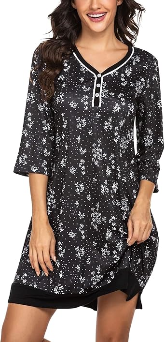 button up nightgown