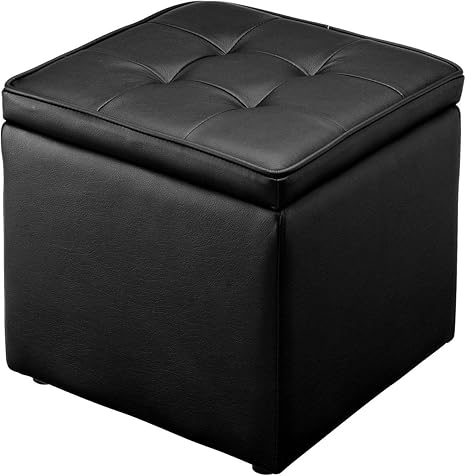 Amazon サンワダイレクト 収納スツール 幅37 奥行37 高さ36cm Puレザー おしゃれ ブラック 150 Sncbox1bk スツール オンライン通販
