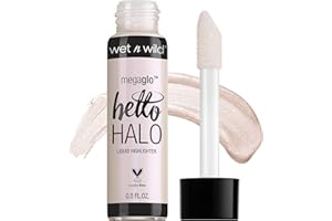 wet n wild MegaGlo Hello Halo Liquid Highlighter Makeup, Shimmer, Glow Halographic