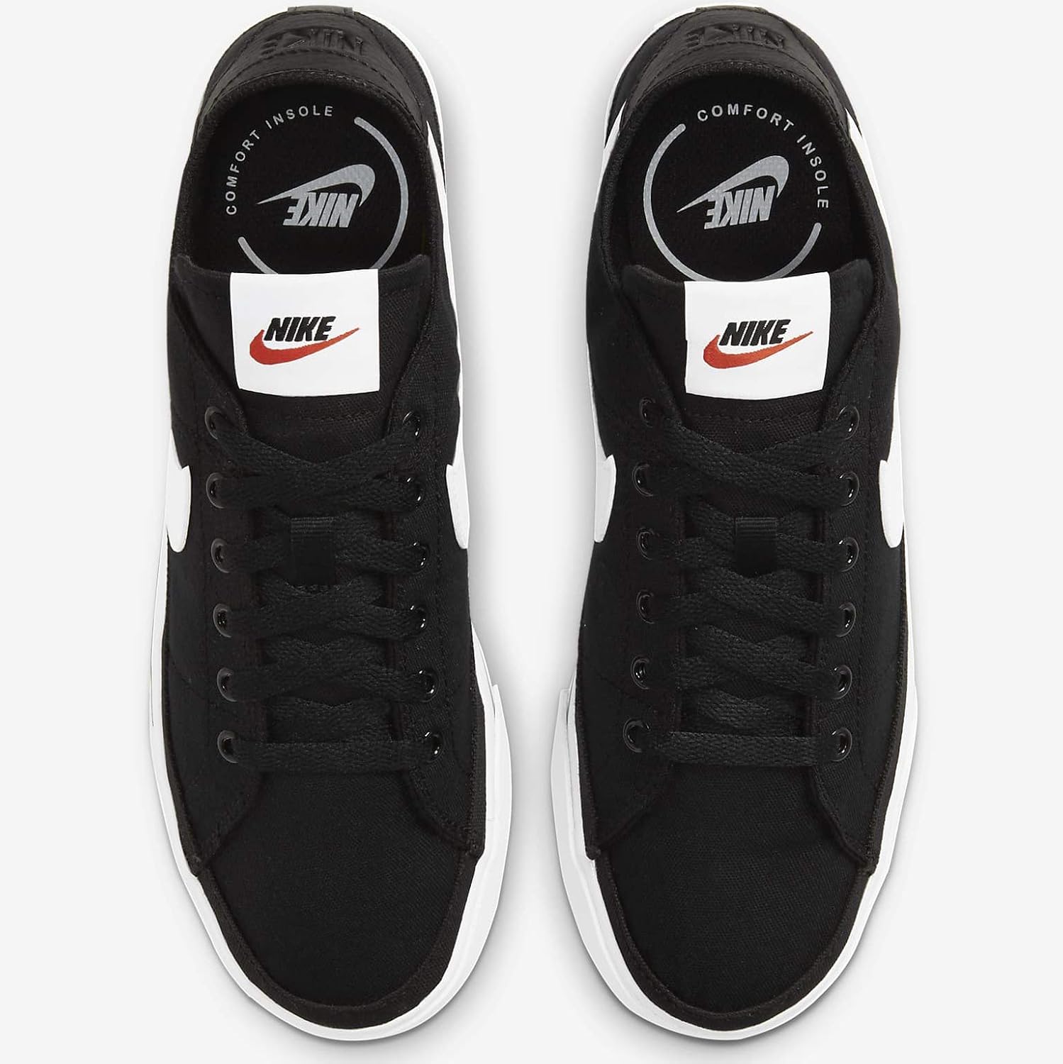 Amazon Co Jp ナイキ Nike コート レガシー キャンバス W Court Legacy Cnvs ブラック ホワイト Cz0294 001 国内正規品 23 5cm スポーツ アウトドア