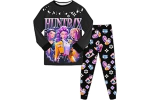 Unisex Cartoon Anime Cotton Pajamas Set Cute Hunter Printed Pjs Suits Casual Sleepwear Lounge Outfits 3-13 Years