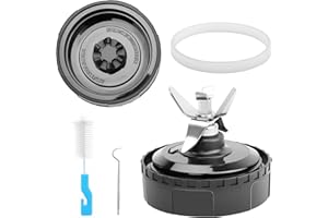 1-Pack 6 Fins Extractor Blade Assembly for Ninja, 3.35inches/8.5cm Blender Blade Replacement Parts Compatible with Ninja BL66