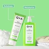Q+A AHA Exfoliator Body Scrub 250ml Vanilla Coconut Scent Hydrates view 7