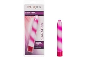 California Exotics Waterproof Candy Cane Vibrator, Pink, 7"