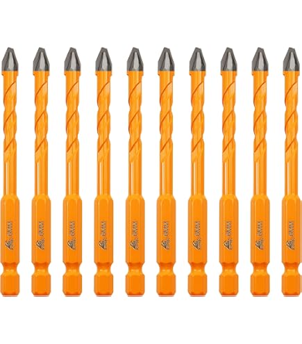 5Pcs Multi-Material Tungsten Carbide Drill Bit Set For Porcelain Ceramic Tile Co 5Pcs Multi-Material Tungsten Carbide Drill Bit Set For Porcelain Ceramic Tile Co