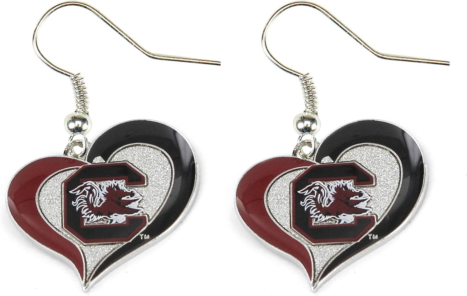 Aminco NCAA South Carolina Fighting Gamecocks Swirl Heart