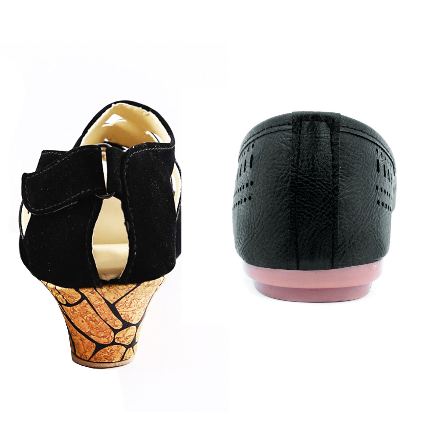 kanchan women wedges and belly pack