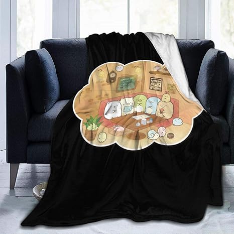 Amazon Co Jp すみっこぐらし4 おしゃれ オールシーズン 暖かくて快適 毛布 昼寝 ソファ エアコン対策 暖かい ブランケット タオルケット 抗菌防臭 柔らかい ベッド用 ブランケット 洗える フランネル 静電防止 ホーム キッチン