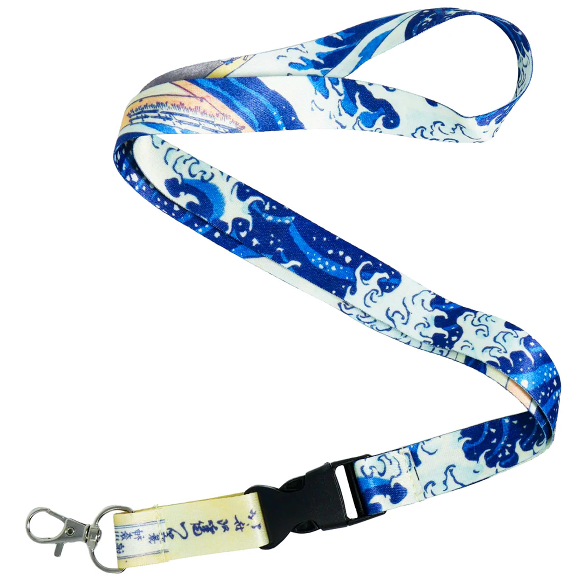 Panda Loco The Great Wave Kanagawa Art Lanyard Neck Strap ID Card Phone Straps Badge Holder