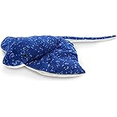 DolliBu Spotted Blue Stingray Stuffed Animals Plush Toy Gift - 17 Inches | fluffy stuffed for girls, ocean animal plush toys for kids, super soft stuffed animal, huggable stuffed animal, sensory plush