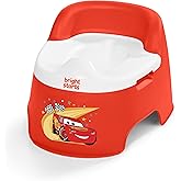 Bright Starts Disney and Pixar Cars Full Comfort Potty Training Toilet, Easy Clean Removable Bowl, Splash Guard, High Back for Comfort & Stability, Toddlers up to 50 lbs
