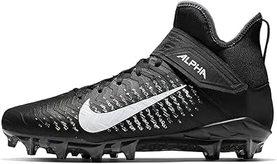 Nike Men S Alpha Menace Pro 2 Mid Football Cleats Black White Cool Grey Anthracite 9 5 Football Amazon Com