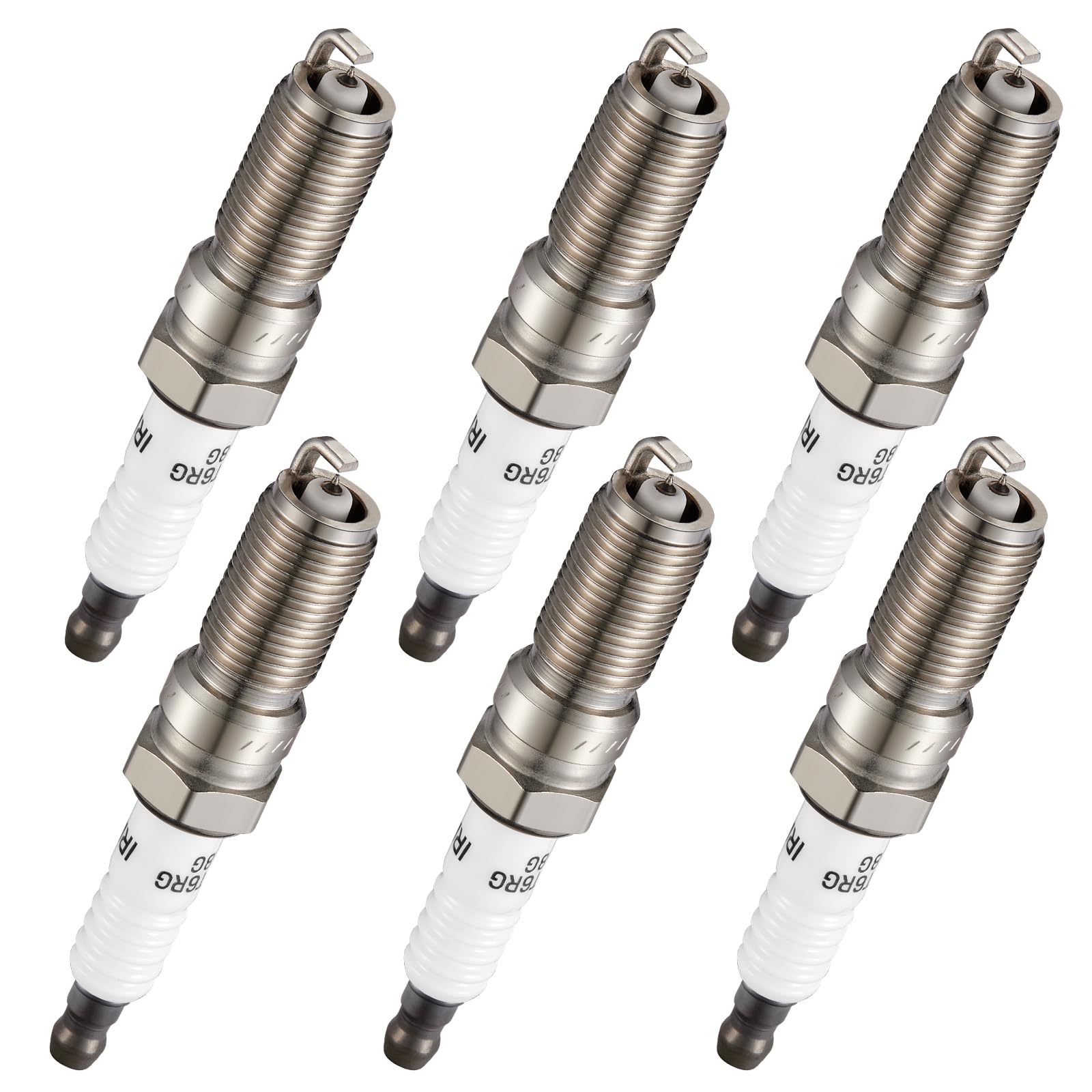 BDFHYK Iridium Spark Plugs 4114501014 Compatible with Suzuki 2009-2010 Grand Vitara 3.2L V6, 2015-2023 F-150 3.5L V6 Replacement for 96621 ILTR6G8G Set of 6