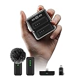 IVANKY 2Pcs Mini Wireless Lavalier Microphone for