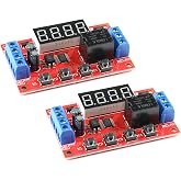 EC Buying 2Pcs 12V Time Delay Relay Module - Multi Mode Relay Module with Segment LEDs Display - Programmable for Smart Home Automatic Control