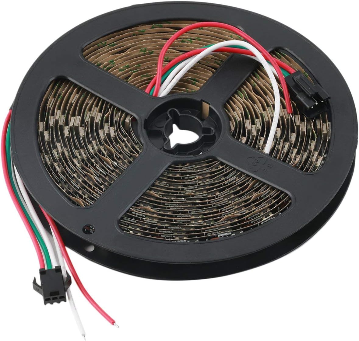 Ws2812B 5M 5050 SMD Digital 300 Led Strip Light Addressable Color Dc5V for Christmas Decoration(Color:Black)