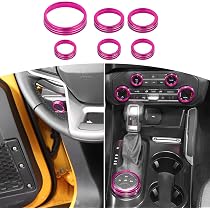 Savadicar Billet Aluminum Knob Trim Set For 2021-2022 Ford Bronco - Black, 6-Piece