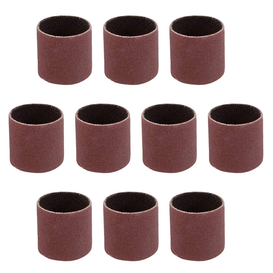 sourcing map 1 Inch x 1 Inch Sanding Sleeves 240 Grits Sandpapers Band Drums 10 Pcs